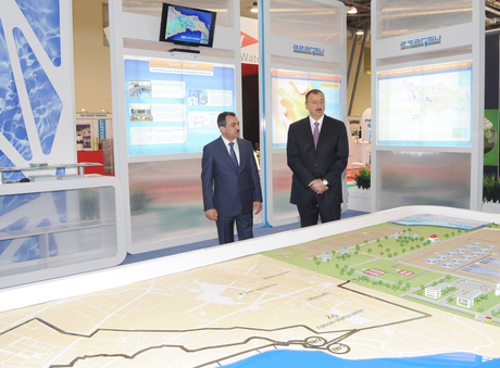 President Ilham Aliyev visits 1st Caspian International Aqua Technologies Exhibition and Forum “CATEF-2013” (PHOTO)
