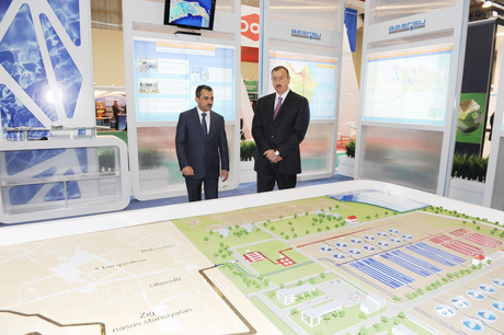 President Ilham Aliyev visits 1st Caspian International Aqua Technologies Exhibition and Forum “CATEF-2013” (PHOTO)
