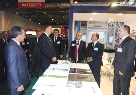 President Ilham Aliyev visits 1st Caspian International Aqua Technologies Exhibition and Forum “CATEF-2013” (PHOTO)