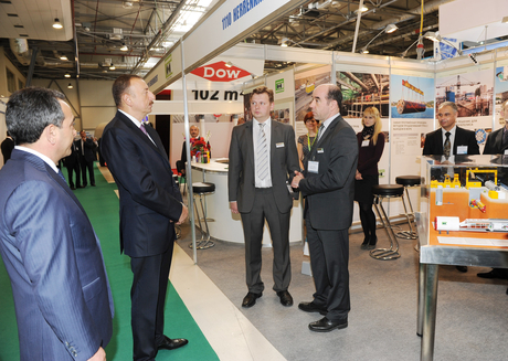 President Ilham Aliyev visits 1st Caspian International Aqua Technologies Exhibition and Forum “CATEF-2013” (PHOTO)