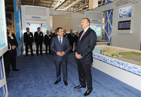 President Ilham Aliyev visits 1st Caspian International Aqua Technologies Exhibition and Forum “CATEF-2013” (PHOTO)