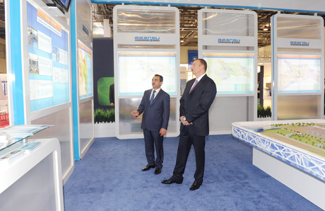 President Ilham Aliyev visits 1st Caspian International Aqua Technologies Exhibition and Forum “CATEF-2013” (PHOTO)