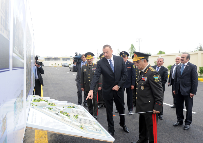 Azerbaijani President reviews reconstructed N military unit in Hajigabul region (PHOTO)