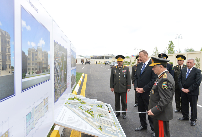 Azerbaijani President reviews reconstructed N military unit in Hajigabul region (PHOTO)