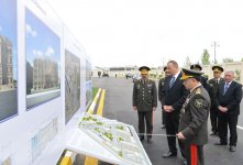 Azerbaijani President reviews reconstructed N military unit in Hajigabul region (PHOTO)