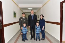 Azerbaijani President reviews reconstructed N military unit in Hajigabul region (PHOTO)