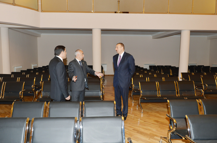 Azerbaijani President opens newly-redeveloped park in Bilajari settlement (PHOTO)