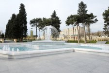 Azerbaijani President opens newly-redeveloped park in Bilajari settlement (PHOTO)