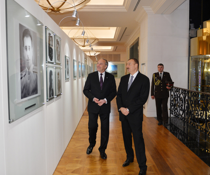 Latvian President visits Heydar Aliyev Foundation (PHOTO)