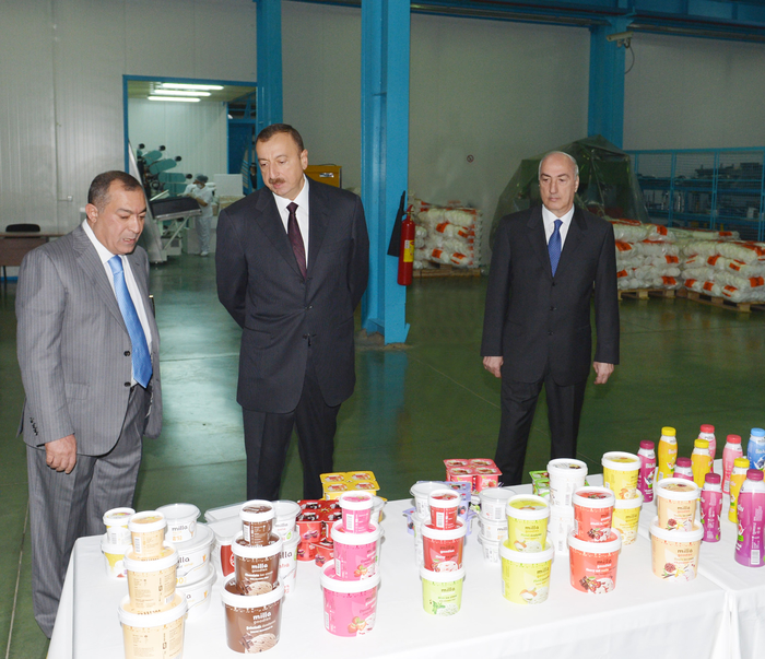 Azerbaijani President opens factories under AzFP CO LTD in Hokmali (PHOTO)