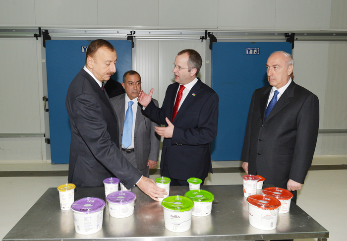 Azerbaijani President opens factories under AzFP CO LTD in Hokmali (PHOTO)