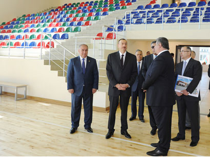 Azerbaijani President opens Qobustan Sports Complex (PHOTO)