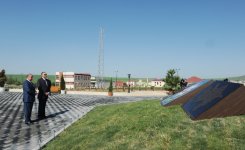 Azerbaijani President tours Flag Square in Qobustan (PHOTO)