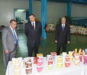 Azerbaijani President opens factories under AzFP CO LTD in Hokmali (PHOTO)