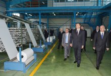 Azerbaijani President opens factories under AzFP CO LTD in Hokmali (PHOTO)