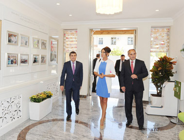 Azerbaijan`s first lady opens several facilities (PHOTO)