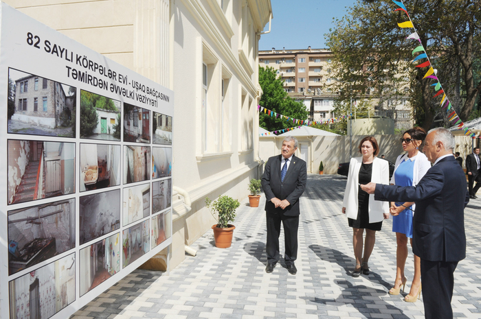 Azerbaijan`s first lady opens several facilities (PHOTO)