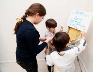 Vice-President of Heydar Aliyev Foundation Leyla Aliyeva attends launch of young Russian painters` exhibition in Baku (PHOTO)