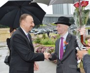 Azerbaijani President and his spouse attend Victory Day ceremony in Baku (PHOTO)