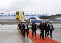 President Ilham Aliyev arrives in Austria for official visit