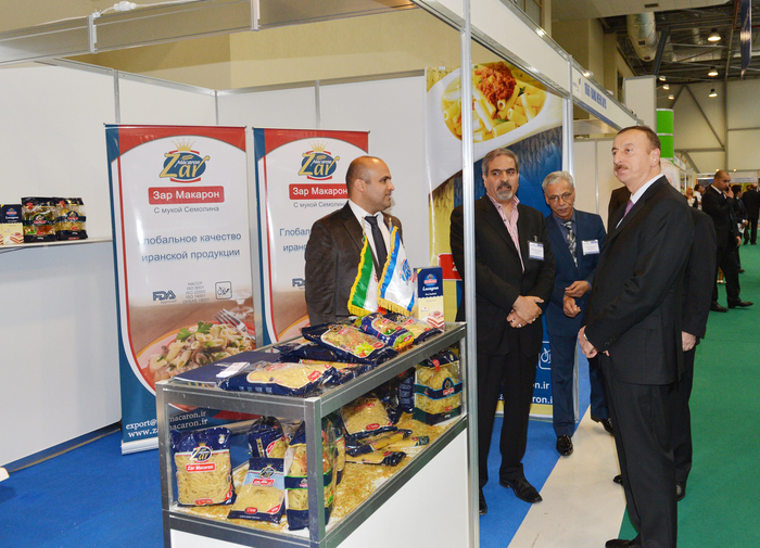 Azerbaijani President views 19th Azerbaijan International Exhibition of Food Industry and 7th Azerbaijan International Agriculture Exhibition  (PHOTO)