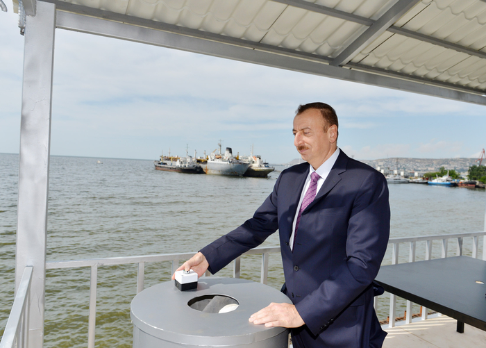 Ilham Aliyev attends ground-breaking ceremony of Baku White City Boulevard  (PHOTO)