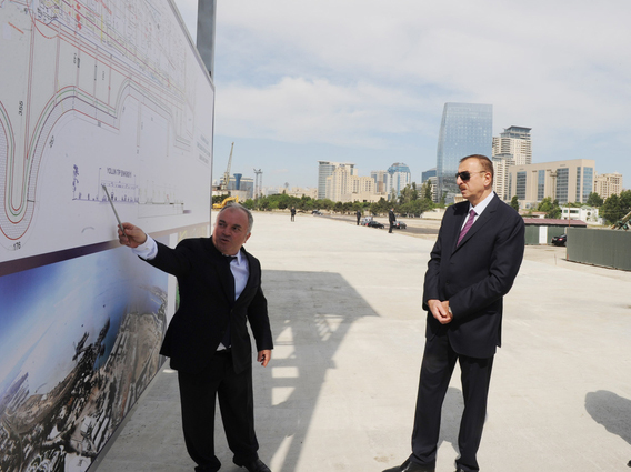 Ilham Aliyev attends ground-breaking ceremony of Baku White City Boulevard  (PHOTO)