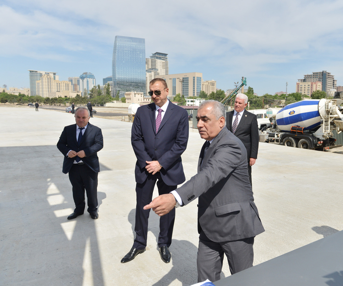 Ilham Aliyev attends ground-breaking ceremony of Baku White City Boulevard  (PHOTO)