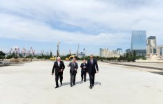 Ilham Aliyev attends ground-breaking ceremony of Baku White City Boulevard  (PHOTO)