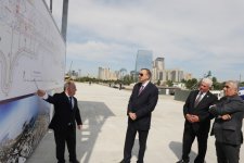 Ilham Aliyev attends ground-breaking ceremony of Baku White City Boulevard  (PHOTO)
