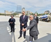 Ilham Aliyev attends ground-breaking ceremony of Baku White City Boulevard  (PHOTO)