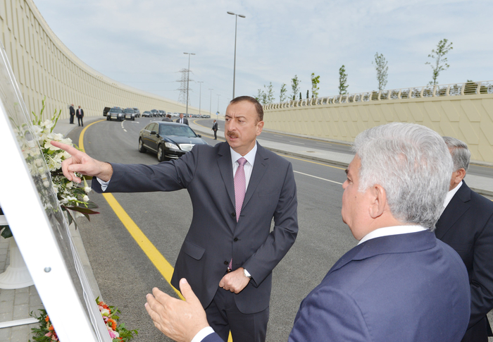 President Ilham Aliyev inaugurates Buzovna-Mardakan-Gala highway (PHOTO)