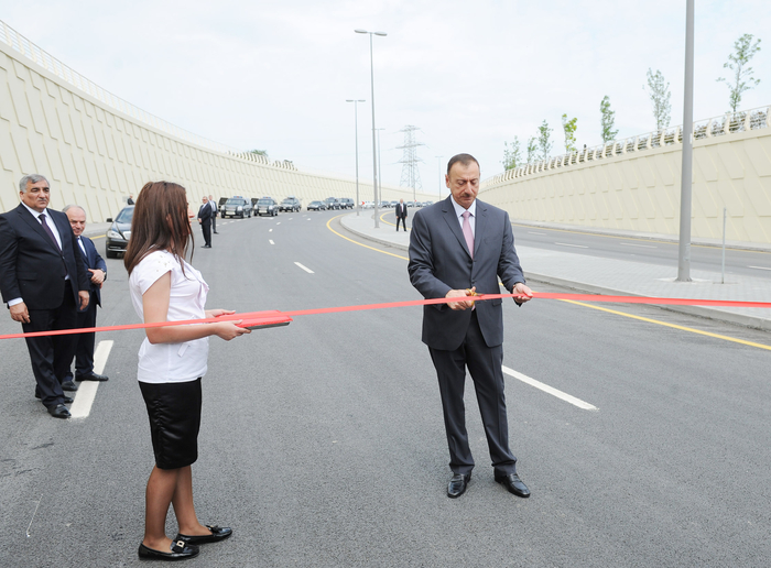 President Ilham Aliyev inaugurates Buzovna-Mardakan-Gala highway (PHOTO)