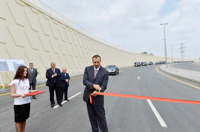 President Ilham Aliyev inaugurates Buzovna-Mardakan-Gala highway (PHOTO)