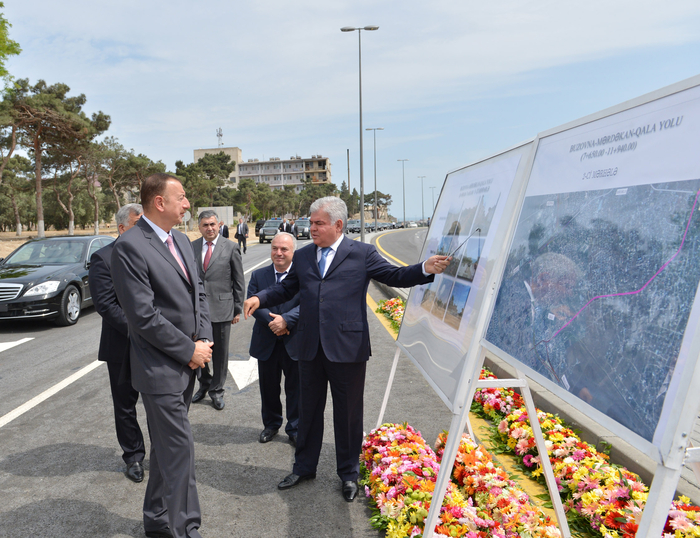 President Ilham Aliyev inaugurates Buzovna-Mardakan-Gala highway (PHOTO)