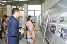 Azerbaijan`s First Lady Mehriban Aliyeva inspects reconstruction work at secondary school No 23 in Baku (PHOTO)