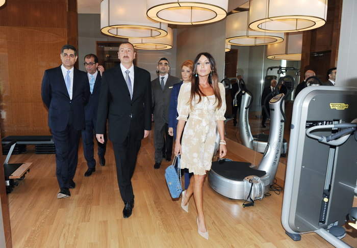 President Ilham Aliyev opens Fairmont Baku hotel at Flame Towers complex (PHOTO)