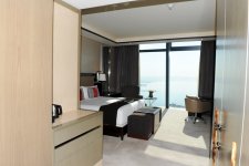 President Ilham Aliyev opens Fairmont Baku hotel at Flame Towers complex (PHOTO)