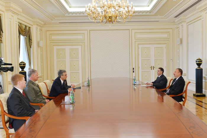 Azerbaijani President receives British Parliamentary under Secretary of State for International Security Strategy at the Ministry of Defence