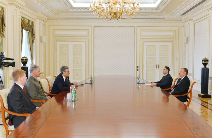 Azerbaijani President receives British Parliamentary under Secretary of State for International Security Strategy at the Ministry of Defence