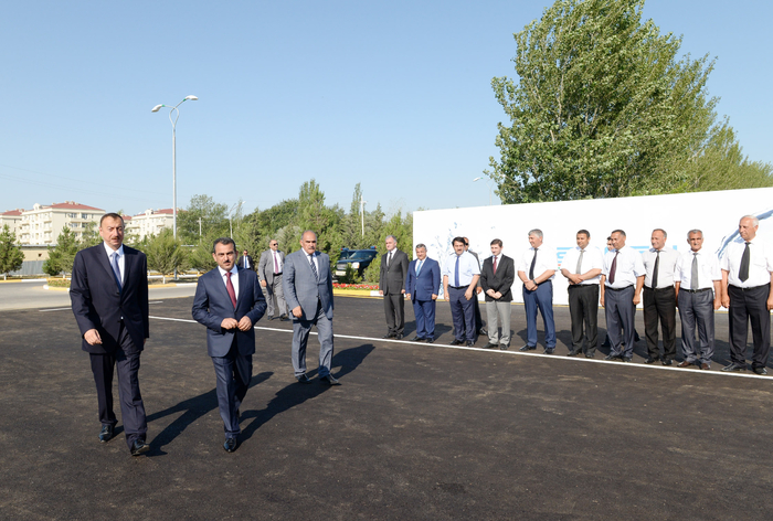Azerbaijani President attends ceremony to start drinking water supply to Shirvan (PHOTO)