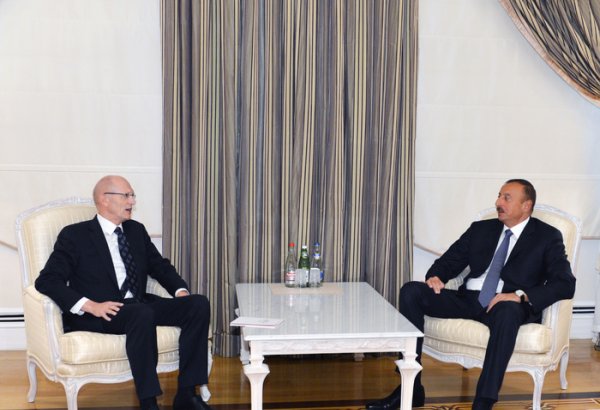 Azerbaijan`s President receives outgoing German ambassador