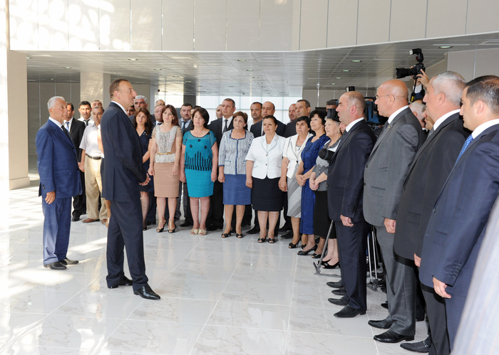 Azerbaijani President attends opening ceremony of Khachmaz Olympic Sport Complex (PHOTO)