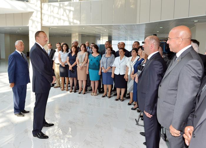 Azerbaijani President attends opening ceremony of Khachmaz Olympic Sport Complex (PHOTO)