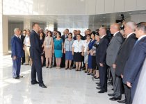 Azerbaijani President attends opening ceremony of Khachmaz Olympic Sport Complex (PHOTO)