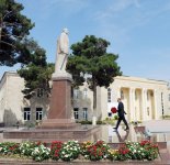 President Ilham Aliyev arrives in Shabran district (PHOTO)