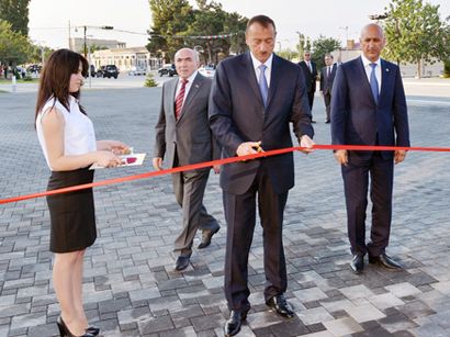 Azerbaijani President attends opening of Heydar Aliyev Center in Siyazan (PHOTO)