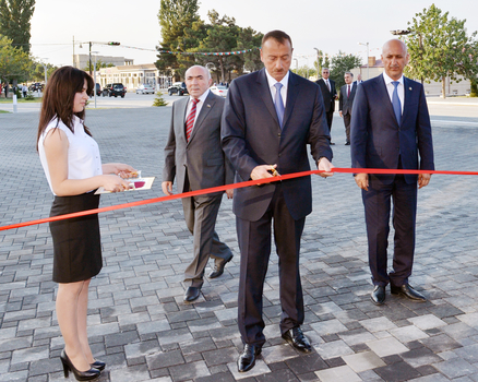 Azerbaijani President attends opening of Heydar Aliyev Center in Siyazan (PHOTO)