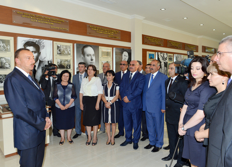 Azerbaijani President attends opening of Heydar Aliyev Center in Siyazan (PHOTO)