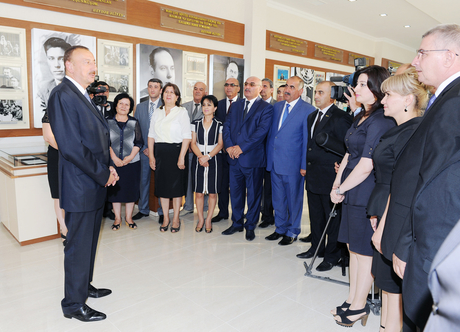 Azerbaijani President attends opening of Heydar Aliyev Center in Siyazan (PHOTO)